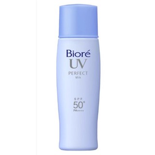 Biore UV Perfect Milk Face&amp;Body SPF50+/ PA+++ บิโอเร โลชั่นกันแดดน้ำนม เพื่อผิวกายและผิวหน้า 40ml.