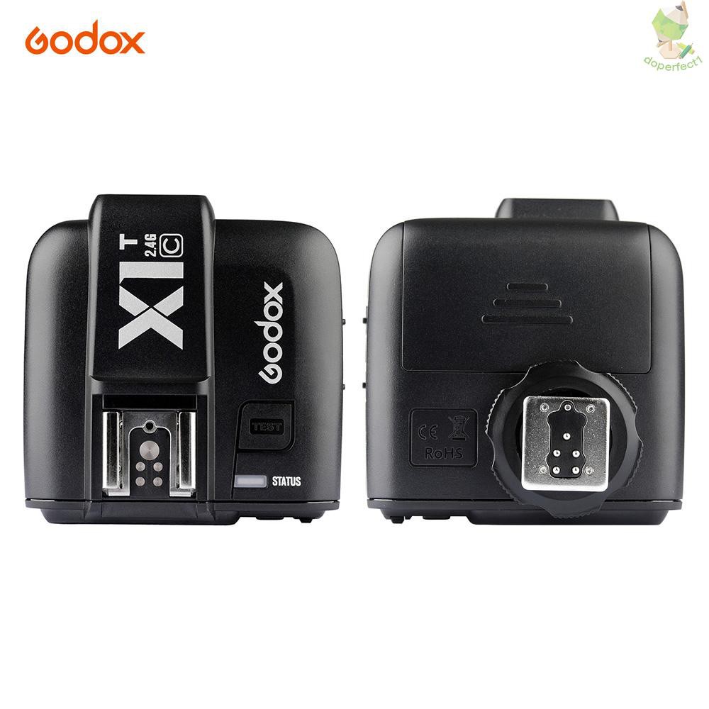 Godox X 1t C Ttl 1 8000 S Hss 32 Channels 2 4 G อ ปกรณ ร บส ญญาณแฟลชแบบไร สาย Lcd ส าหร บกล อง Canon Eos X 681 T R Shopee Thailand