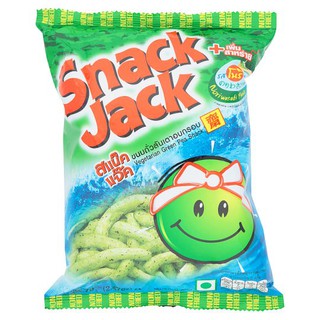 สแน็คแจ๊ค รสโนริวาซาบิ ขนาด 70กรัม ยกแพ็ค 4ถุง ถั่วลันเตาอบกรอบ SNACK JACK NORI WASABI