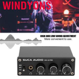 Windyons AC-Q3 PRO DAC อุปกรณ์ถอดรหัสเสียง พร้อมเครื่องขยายเสียงหูฟัง สําหรับหูฟัง 3.5มม.