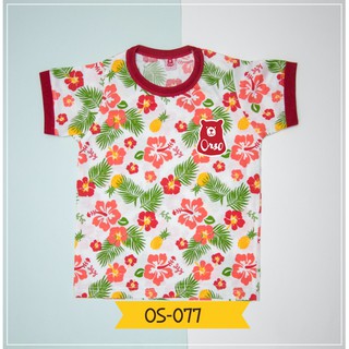 เสื้อครอบครัว เสื้อลายดอก เสื้อเด็ก รหัส OS-077