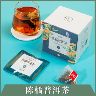 ชาผู่เอ่อเปลือกส้ม 陈橘普洱茶 พร้อมส่งแบบซอง ขนาด 3 กรัม ซองละ 48 บาท