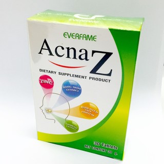 EVERFAME ACNA Z แอคน่า ซี อาหารเสริมลดสิว ลดการอักเสบของสิว ลดหน้ามัน