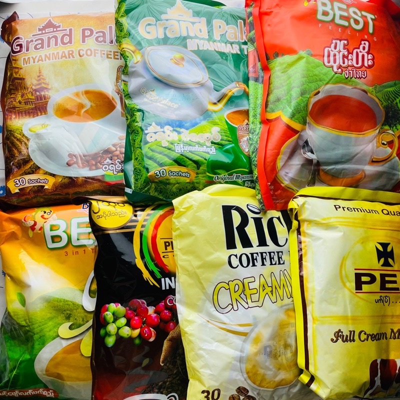 ชาซอง กาแฟซอง กึ่งสำเร็จรูป พร้อมดื่ม หลากหลายแบรนด์