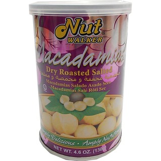 Nut Walker Dry Roasted Salted Macadamias 130g นัทวอล์คเกอร์แมคคาเดเมียอบแห้งรสเค็ม 130 กรัม