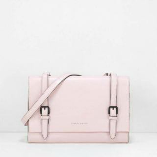 Metal Buckle Crossbody Bag with Belt