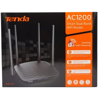 ส่งจากไทย Tenda AC5 AC1200 Router 5dBi Antennas Wifi 2.4Ghz 5GHz Dual Band Routers เร้าเตอร์