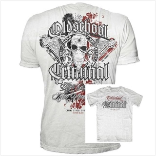 ใหม่ เสื้อยืดลําลอง แขนสั้น พิมพ์ลาย Oldschool Criminal Jngenl35Jccdoi77