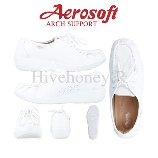 ☁️NW9092☁️ รองเท้าพยาบาล รองเท้าคัชชู เพื่อสุขภาพ aerosoft arch support(แอโร่ซอฟ)