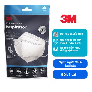 3M ANTI-DUST และ ANTIBACTERIAL MASK KF94 (9013) – แพ็ค 1 ชิ้น