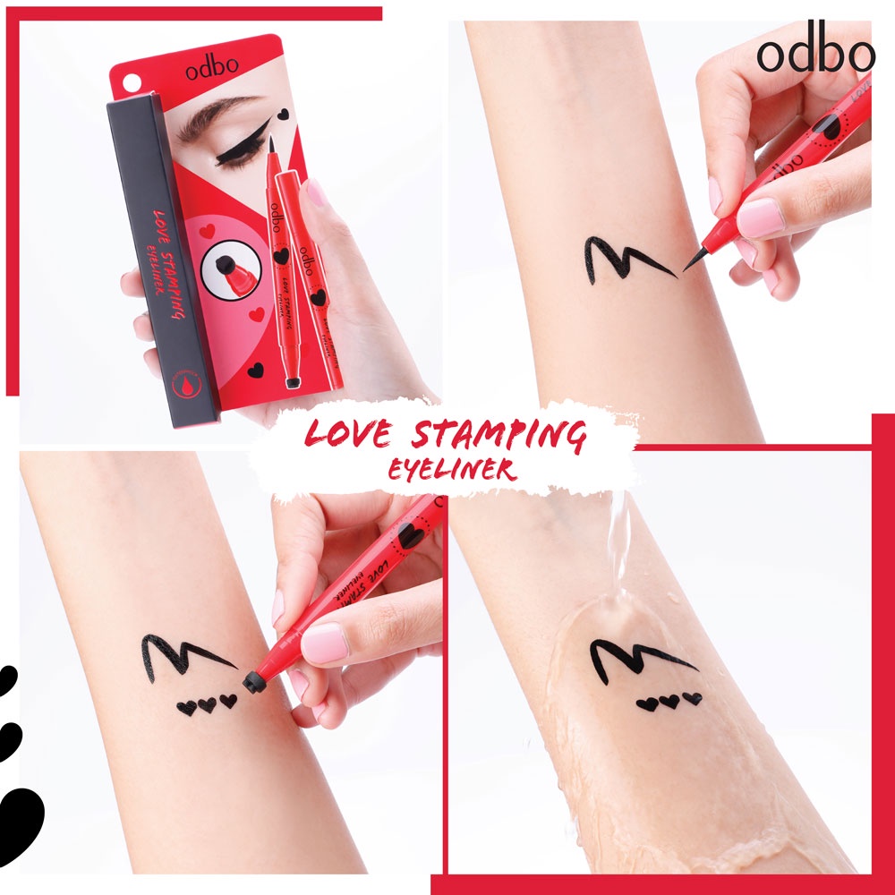 อายไลเนอร์ ปั้มหัวใจ โอดีบีโอ เลิฟ แสตมปิ้ง อายไลเนอร์ ODBO LOVE STAMPING EYELINER OD353