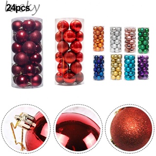 24Pcs Christmas Ball Bridal Shower Party Hanging Decor Home Garden Decoration