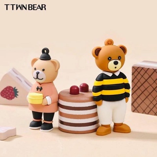 🧡พวงกุญแจหมี🧸แบรนด์แท้ TTWN BEAR น่ารักสุดๆ🥰🥰 ถูกใจทุกลาย