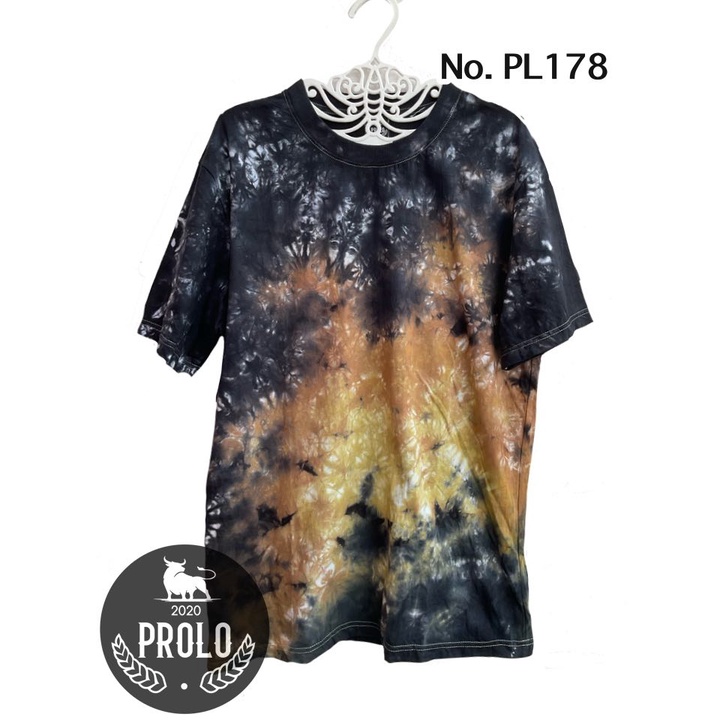 เสื้อมัดย้อม ดำทอง ผ้าCottonแท้100%