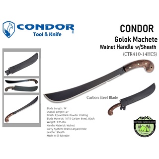 มีดใบตาย CONDOR GOLOK MACHETE{CTK410-14HCS}