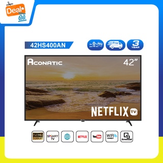 Aconatic LED Netflix TV Smart TV FHD (Netflix v5.3) สมาร์ททีวี ขนาด 42 นิ้ว รุ่น 42HS400AN (รับประกัน 3 ปี)