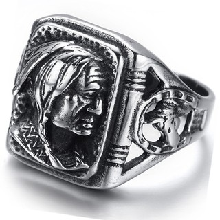 Fashion Jewelry Gothic Tribal American Indian Ring Classics Punk Biker Ring