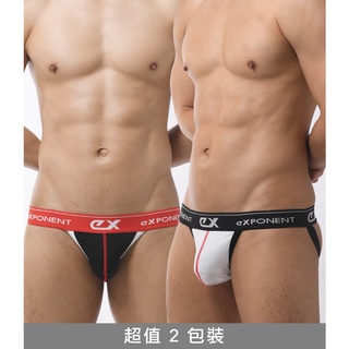 Exponent | Value 2P Jock - White + Black กางเกงชั้นในชาย