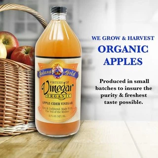 คีโต Solana Gold Organic Apple Cider Vinegar ขนาด 473ml และ 950ml แอปเปิ้ลไซเดอร์เวนิกา Exp DEC 2028 USA