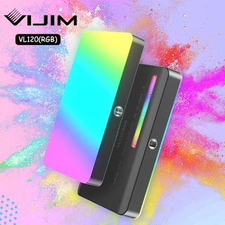 Ulanzi VIJIM VL120 RGB ขนาดเล็กแบบพกพาสีเต็ม 2500K-9000K LED เติมไฟหรี่แสงถ่ายภาพโคมไฟสำหรับสตูดิโอถ่ายภาพ Softbox