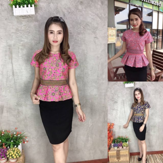 เสื้อ ปาเต๊ะผ้าคอตตอลแท้สวมใส่สบายเปิดพรีออเดอร์พร้อมส่ง.นี้งานสวยเป๊ะค่ะจากv2doi