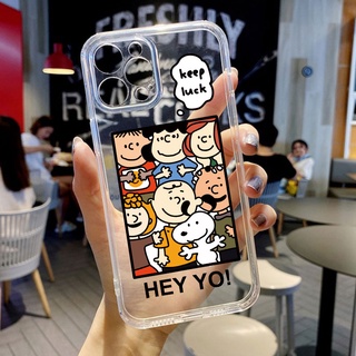 เคสiPhone11 เคสโทรศัพท์มือถือแบบนิ่ม ใส กันกระแทก ลายการ์ตูน Snoopy น่ารัก สําหรับ เคสไอโฟน11 โทรศัพท์ 7 8 plus  11 เคสไอโฟน 12 13 14 pro max mini เคสไอโฟน 13 เคสไอโฟน เคสไอโฟน7พลัส xs XR iPhone case เคสโทรศัพท์