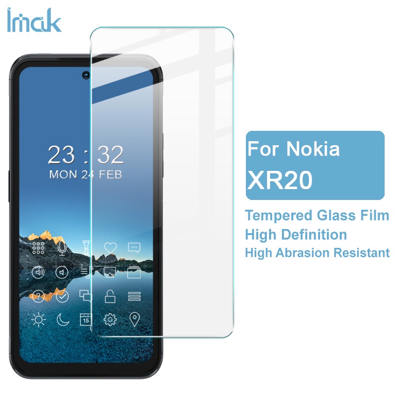 Imak สําหรับ Nokia XR20 9H กระจกนิรภัยป้องกันการระเบิดสําหรับ Nokia XR 20 ฟิล์มกันรอยหน้าจอบางเฉียบ
