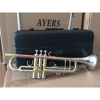 Trumpet  AYERS ทรัมเป็ต รุ่นไฮเกรด สีสามกษัตริย์ (พร้อมส่ง)