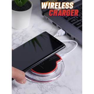 QI Standard Wireless Charger แท่นชาร์จโทรศัพท์มือถือไร้สาย ที่ชาร์จแบบไร้สาย แท่นชาร์จไร้สาย ที่ชาร์จไร้สาย