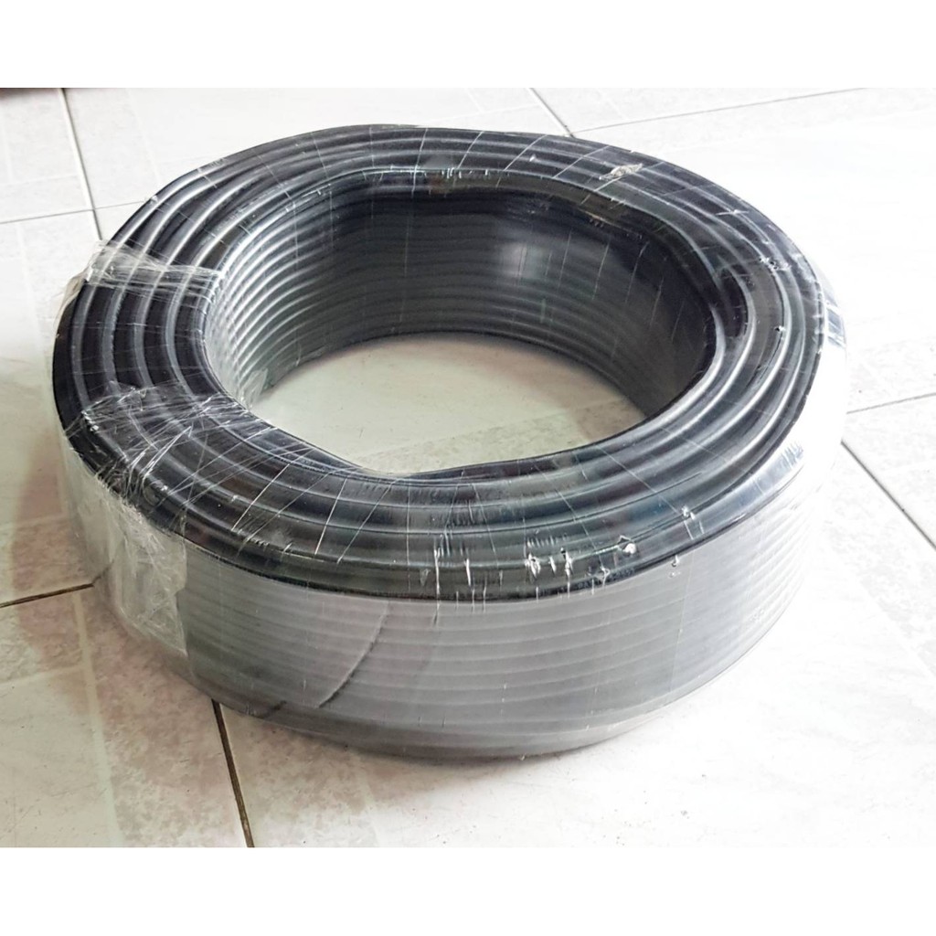 สายไฟดำ THAI UNION หุ้ม ฉนวน 2 ชั้น VCT 3x1.5 sq.mm. 45เมตร