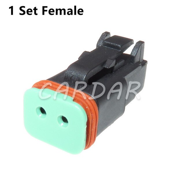 1 ชุด 2 ขา Deutsch DT04-2P DT06-2S กันน้ําตัวเชื่อมต่อยานยนต์สีดําปลั๊กอัตโนมัติสําหรับ Mazda