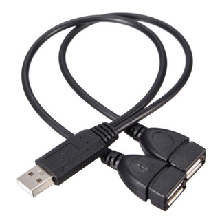 2.0 Usb Male A 2 To Female Dual Y Jack Hub Splitter อะแดปเตอร์แยกสายเคเบิ้ลสําหรับ