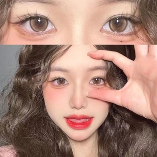 คอนแทคเลนส์ สีน้ําตาล 14.5 มม. 2 ชิ้น เกรด (0-~8.00) สบายตา …