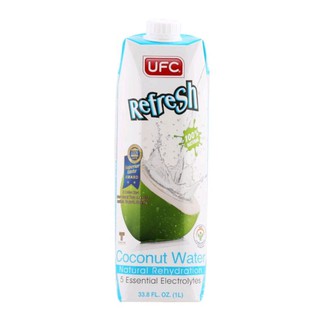 น้ำมะพร้าว 100% UFC Refresh Coconut Water 100% 1Ltr.