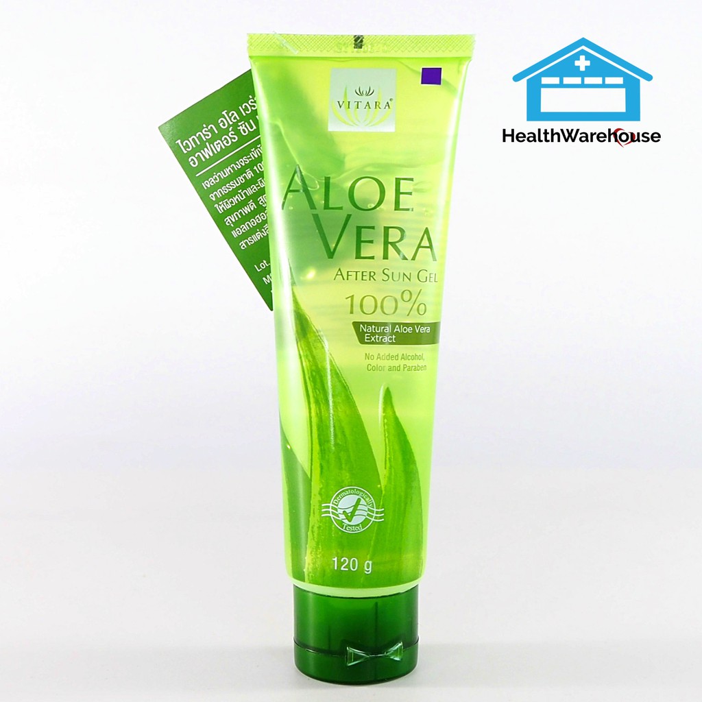 Vitara Aloe Vera after Sun Gel 100% 120 g Natural Aloe Vera Extract