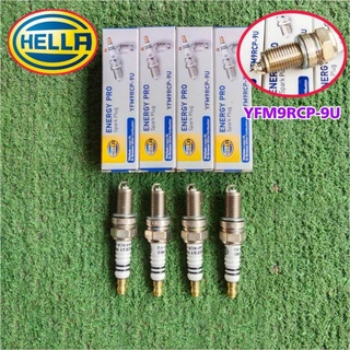 หัวเทียน อแวนซ่า 1.5 = สวิฟ 1.2 หัวเทียน YFM9RCP-9U ยี่ห้อ Hella หัวเข็ม ( 1 ชุด 4 หัว )