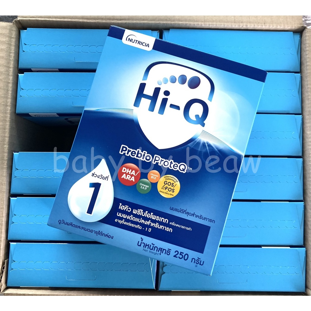 ยกลัง 3000 กรัม นม HI-Q prebio proteq 1ไฮคิวพรีไบโอโพรเทค 250กรัมยกลัง (3000 กรัม)