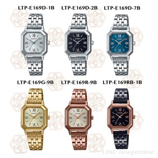 นาฬิกาผู้หญิง Casio แท้ รับประกัน1ปี รุ่น LTP-E169D-1B,LTP-E169D-2B,LTP-E169D-7B,LTP-E169G-9B,LTP-E169R-9B,LTP-E169RB-1B