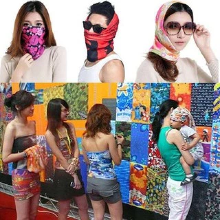 Lee Bicycle ผ้าบัฟกันฝุ่น ผ้าคลุมหน้าลายหัวกะโหลก ป้องกัน UV（NO.1-NO.8)