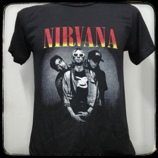 เสื้อยืดแฟชั่น เสื้อวง Nirvana ผ้าบางแนววินเทจ