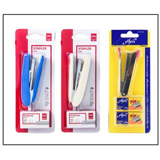 Elfen เครื่องเย็บกระดาษ+ลวดเย็บกระดาษ เบอร์10 // deli 0282 stapler เครื่องเย็บกระดาษ+ลวดเย็บกระดาษ เบอร์10