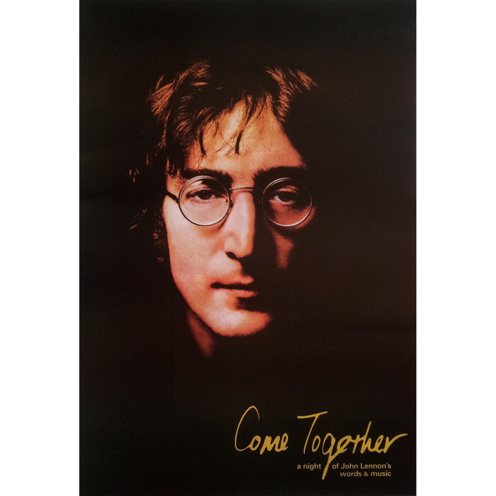 โปสเตอร์ รูปถ่าย นักร้อง จอห์น เลนนอน Come Together - A Night for John Lennon's Words Music 2001 POS