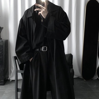 แจ็คเก็ตในฤดูใบไม้ร่วง, Dark loose, ม.id -length Trench Coat