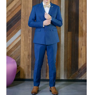 SUITCUBE กางเกงทำงานสีน้ำเงิน ใส่สบาย ระบายอากาศได้ดี ราคานี้ที่นี่เท่านั้น รุ่น FA068-72-P