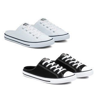 Converse รองเท้าคอนเวิร์ส รองเท้าผ้าใบ รองเท้าแฟชั่น สำหรับผู้หญิง CV W All Star Dainty Mule รุ่น 567945CU0BK / 567946CU0WW (2000)