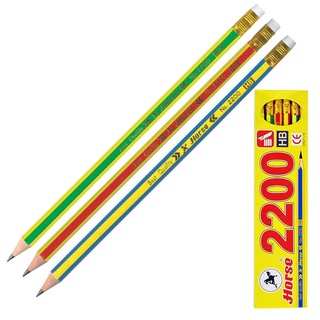 ดินสอไม้ HB ตราม้า รุ่น H-1100 (12 แท่ง 1 กล่อง)