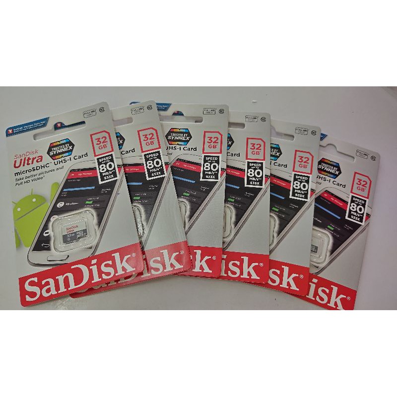 เมมโมรี่การ์ด sandisk 32GB