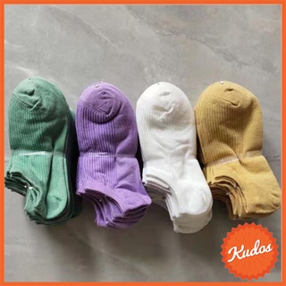 KUDOSTH ถุงเท้าเด็กทรง boat sock สินค้าโล๊ะสต๊อก ค้างโกดัง หลุด QC คละลายถูกที่สุด