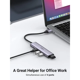 UGREEN รุ่น 20805 USB 3.0 Hub with 4 Port Expansion for Laptop, PS5, PS4, Xbox Surface,