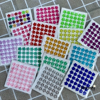 【พร้อมส่ง】สติกเกอร์ดอกไม้  สติกเกอร์คริสตัล ดอกไม้3D shape sticker